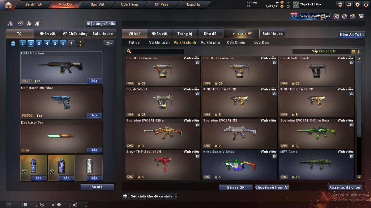 shop acc cf uy tin gia re